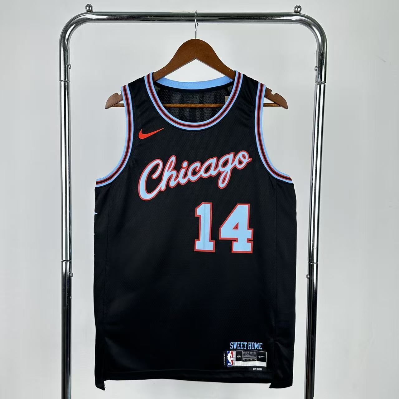 Men Chicago Bulls #14 Buzelis Black City Edition Nike Season 2026 NBA Jersey